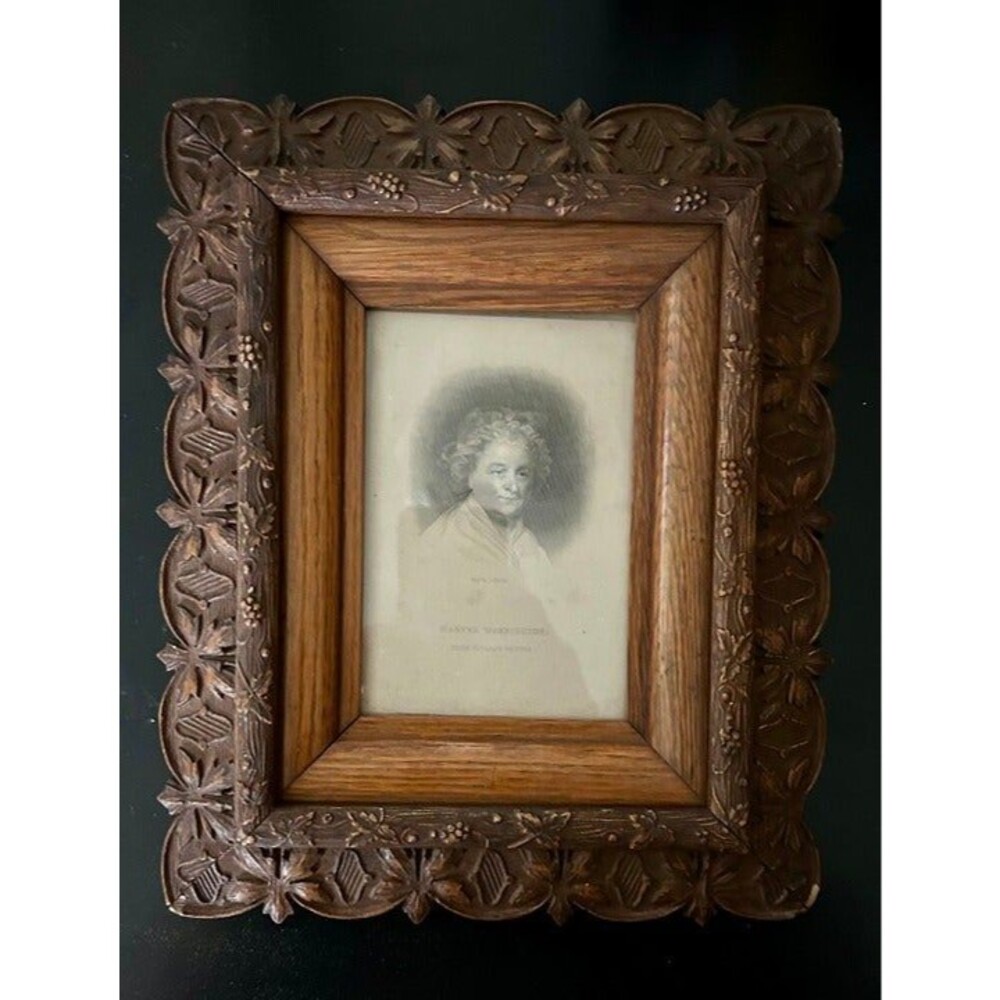 Vintage Martha Washington framed Steel Engraving (?). J. C. Buttre